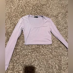 Shein long sleeve crop top